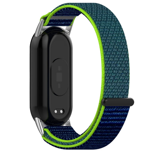 For Xiaomi Smart Band 9 / 9 NFC / 8 / 8 NFC Loop Nylon Hook and Loop Fastener Watch Band(Lime) by bashfashion