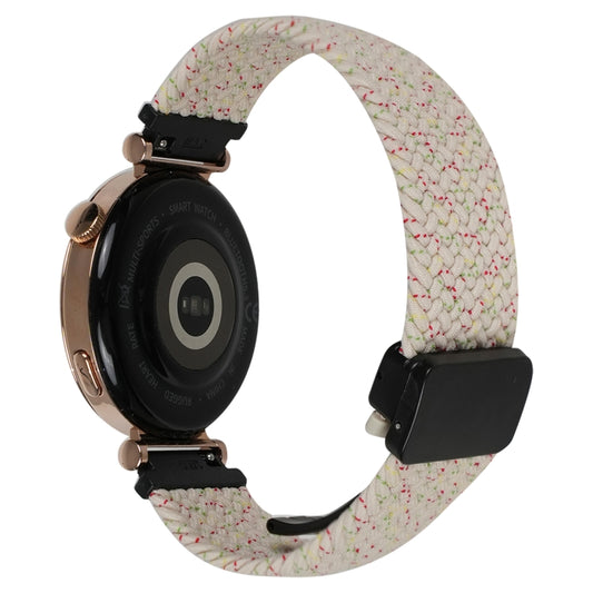 For Samsung Galaxy Watch 6 20mm Magnetic Buckle Braided Watch Strap(Starlight Colour) by bashfashion