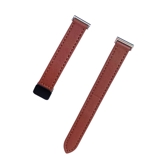 For Samsung Galaxy Gear S3 Frontier 22mm Slim Magnetic Buckle Microfiber Leather Watch Band(Mocha Brown) by bashfashion