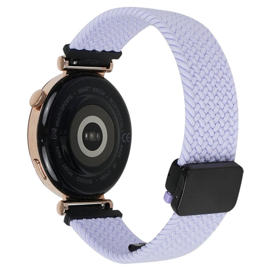 For Amazfit GTS4 Mini Magnetic Buckle 20mm Braided Watch Band(Purple) by bashfashion