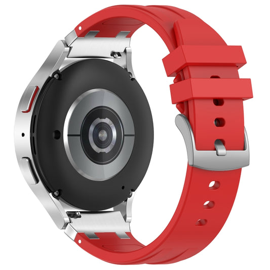 For Xiaomi Watch S2 22mm Quick Release Silver Buckle Royal Silicone Watch Band(Red) by bashfashion