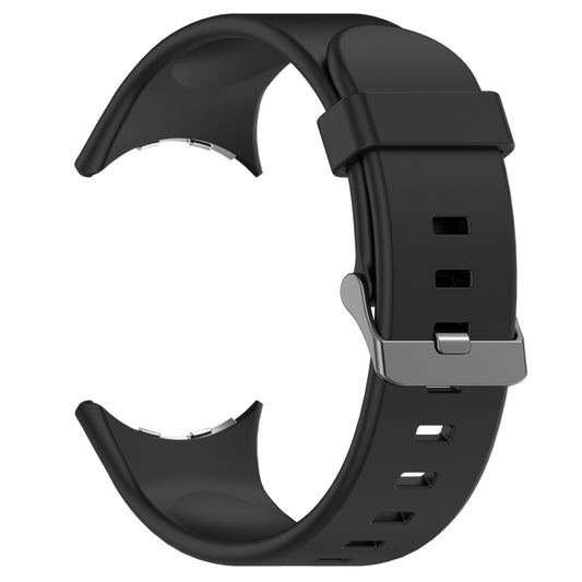 For Google Pixel Watch 3 45mm Solid Color Sports Silicone Watch Band(Black) by bashfashion