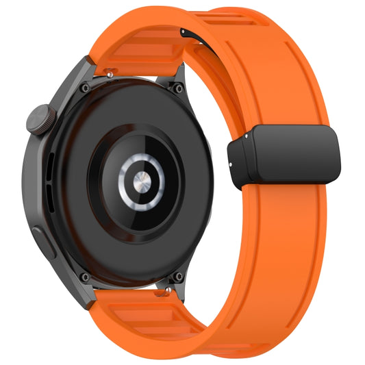 For Xiaomi Watch 2 Window Blind Magnetic Buckle 22mm Silicone Watch Band(Orange) by bashfashion