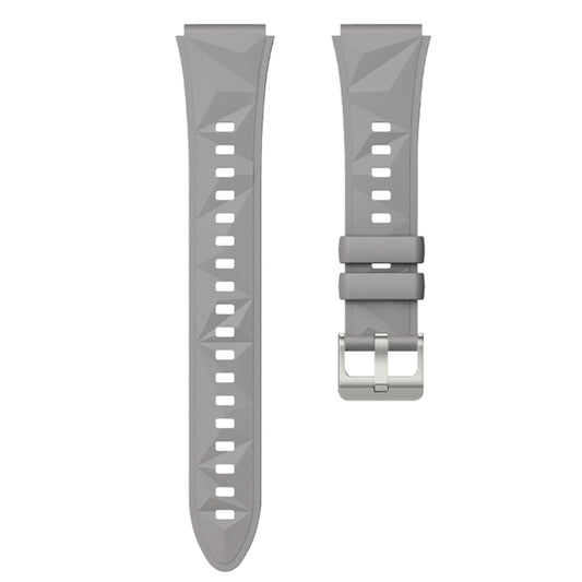 For Huawei Watch GT 5 41mm Solid Figure Homochromy Silicone Watch Band(Gray) by bashfashion