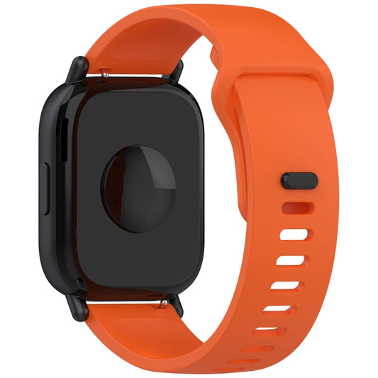 For Redmi Watch 5 Lite Youth Version Solid Color Quick Release Silicone Watch Band(Orange) by bashfashion