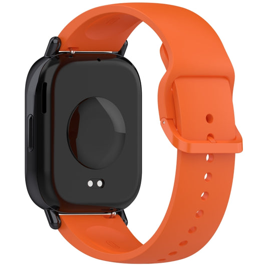 For Redmi Watch 5 Active Color Buckle Pure Color Silicone Watch Band(Orange) by bashfashion