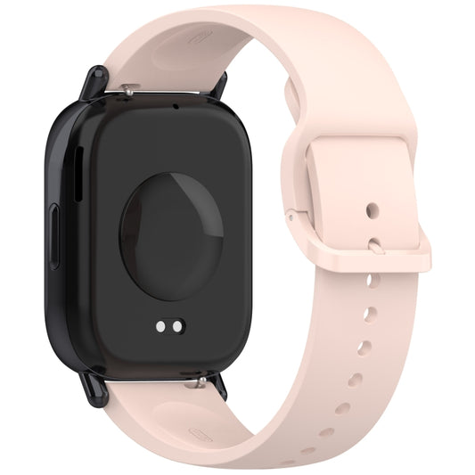 For Redmi Watch 5 Lite Color Buckle Pure Color Silicone Watch Band(Light Pink) by bashfashion