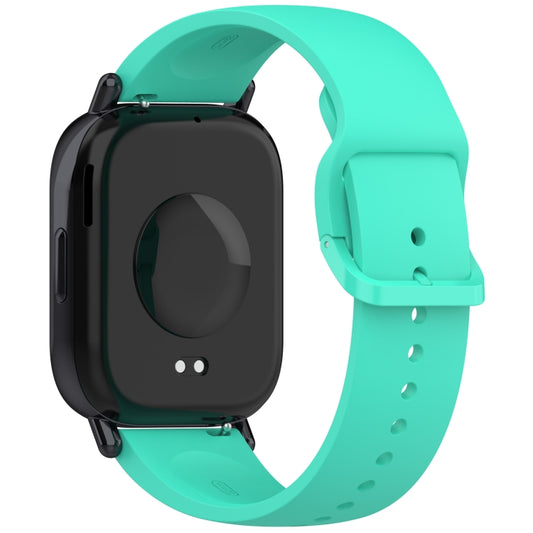 For Redmi Watch 5 Lite Color Buckle Pure Color Silicone Watch Band(Teal Green) by bashfashion