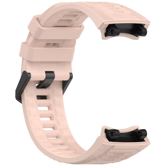 For Amazfit T-Rex 3 Solid Color Needle Buckle Silicone Watch Band(Pink) by bashfashion