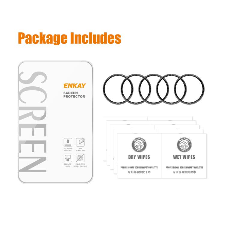 For Honor Watch Fit Elegant 5pcs ENKAY 3D Full Coverage Soft PC Edge PMMA HD Screen Film by ENKAY
