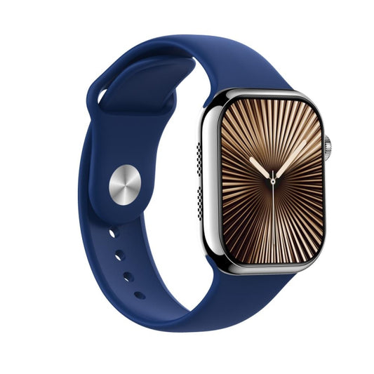 KL08 2.04 inch Color Screen Smart Watch Silicone Strap, Support Bluetooth Call(Blue) by bashfashion