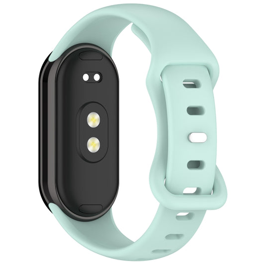 For Xiaomi Smart Band 10 / 9 / 8 Splayed Tail Reverse Buckle Silicone Watch Band(Blue) by bashfashion