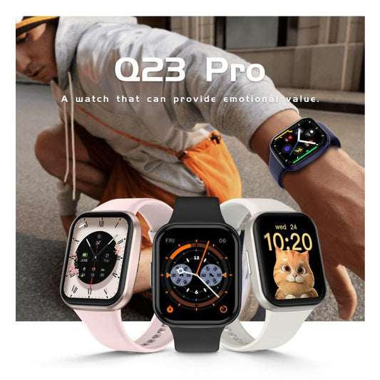 Q23 Pro 1.83 inch Color Screen IP68 Waterproof Bluetooth Call Smart Watch, Support Health Monitoring(Blue) by bashfashion