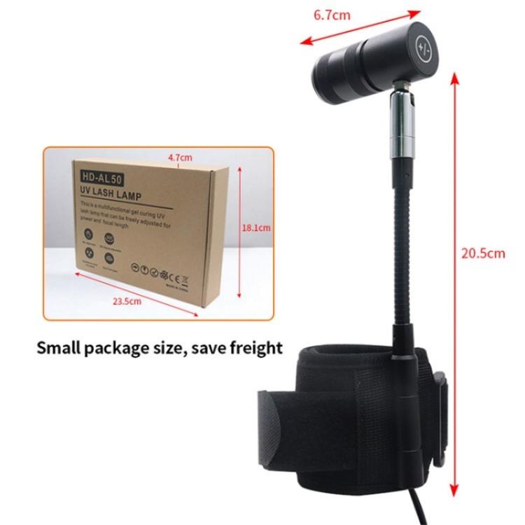 AL50 Eyelash Extensions / Nail Art / Eyebrow Tattoo Wrist Strap Curing Light UV Lamp(EU Plug) by bashfashion