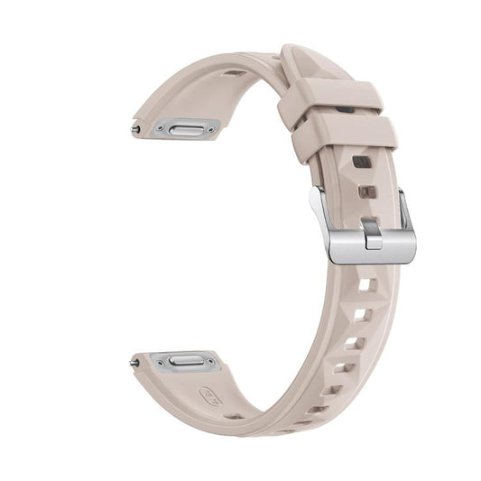 For Huawei Watch GT 5 41mm Press Button Connector 18mm Silicone Watch Band(Starlight) by bashfashion