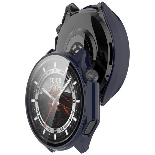For OPPO Watch X2 Tempered Film Integrated PC Watch Protective Case(Ink Blue) by bashfashion