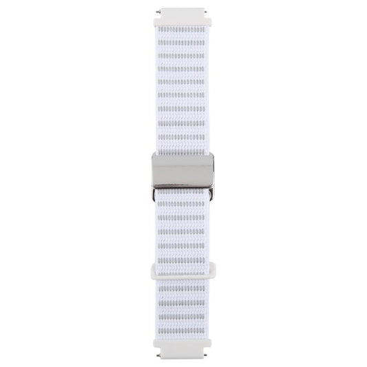 For Google Pixel Watch 3 45mm Magnetic Buckle Reflective Nylon Watch Band(White) by bashfashion