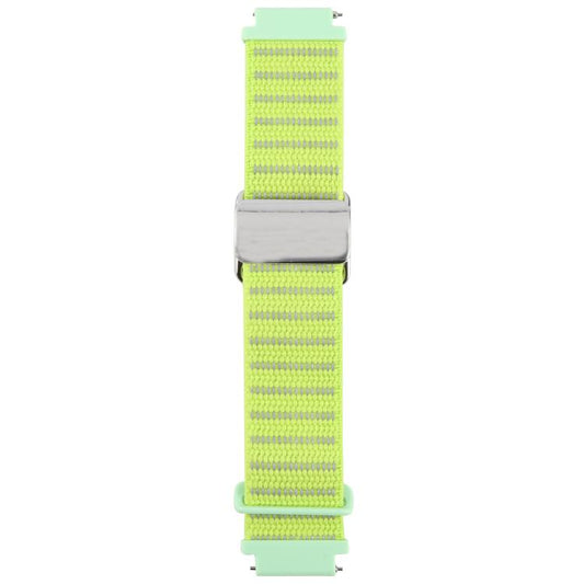 For Google Pixel Watch 3 45mm Magnetic Buckle Reflective Nylon Watch Band(Green) by bashfashion