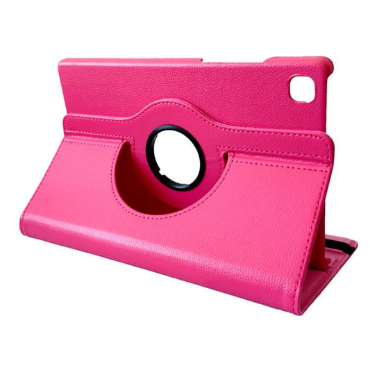 For Samsung Galaxy Tab A7 Lite 8.7 ENKAY 360 Degree Rotation Litchi Leather Smart Tablet Case(Rose Red) by ENKAY