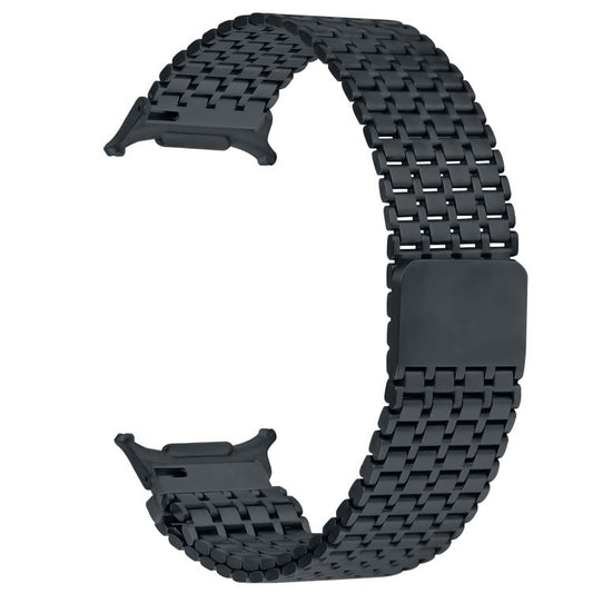 For Samsung Galaxy Watch Ultra 47mm / Ultra 2025 Nine-beads Magnetic Buckle Stainless Steel Watch Band(Titanium Grey) by bashfashion