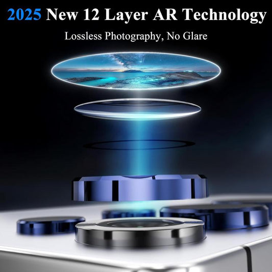 For iPhone 14 Plus Kalebol No Flicker Ultra-Thin Individual Camera Lens Tempered Glass Film(Graphite Gray) by Kalebol