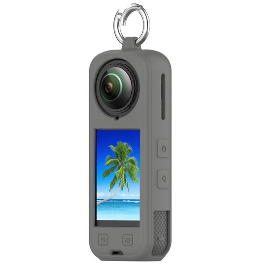 For Insta360 X5 Silicone Protective Case(Dark Gray) by bashfashion