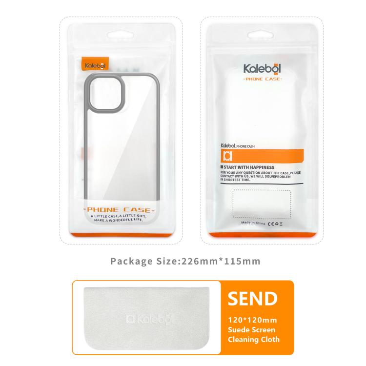 For iPhone 16 Pro Kalebol Gold Shield PC Hybrid TPU Phone Case(Transparent) by Kalebol