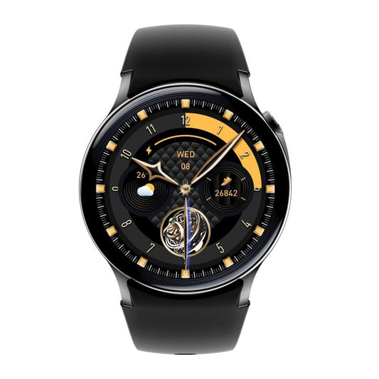 Sense 6 1.43 AMOLED Screen IP68 Waterproof Bluetooth Call Smartwatch Supports Health Monitoring(Black) by bashfashion