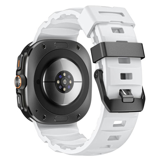 For Samsung Galaxy Watch Ultra 47mm / Ultra 2025 Wild Trail Silicone Sports Watch Band(White) by bashfashion