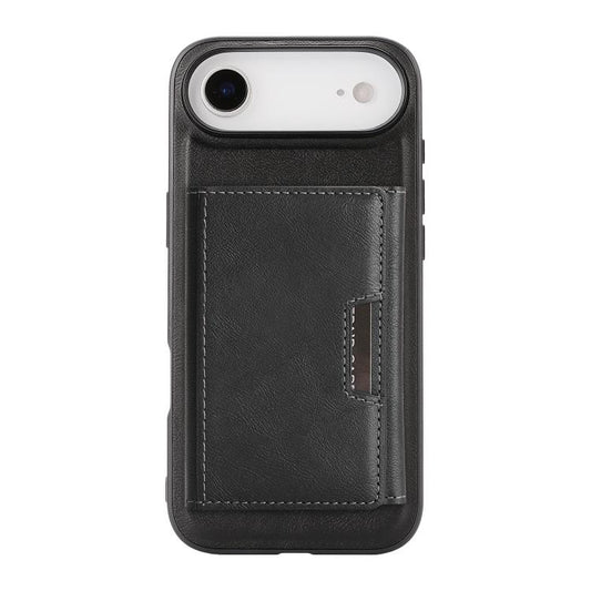 For iPhone Air Kalebol Strong Magnetic MagSafe Tri-Fold Wallet Leather Phone Case(Black) by Kalebol