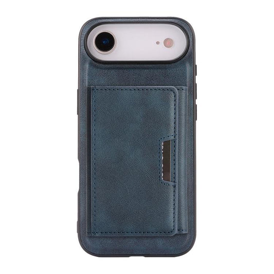 For iPhone Air Kalebol Strong Magnetic MagSafe Tri-Fold Wallet Leather Phone Case(Blue) by Kalebol