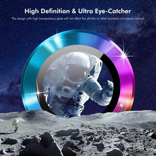 For iPhone Air ENKAY 9H Rear Lens Aluminium Alloy Tempered Glass Film(Black) by ENKAY