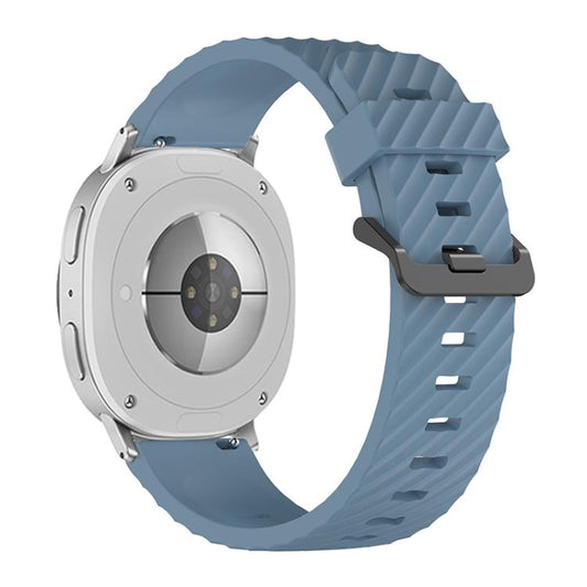 For Samsung Galaxy Watch8 / Watch8 Classic Black Buckle Spruce Silicone Watch Band(Rock Green) by bashfashion