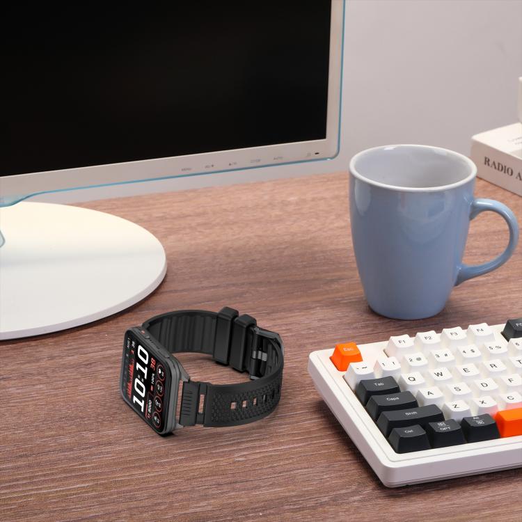 For Garmin Venu X1 Armor Silicone Watch Band(Dark Blue) by bashfashion