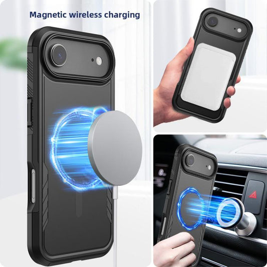 For iPhone Air Kalebol 2 in 1 Matte MagSafe Shockproof Phone Case by Kalebol