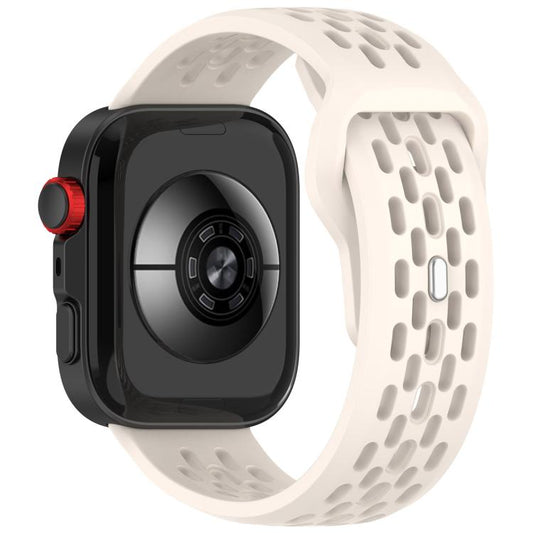 For Huawei Watch Fit4 / Fit4 Pro / Fit3 Mesh Silver Reverse Steel Buckle Silicone Watch Band(Starlight) by bashfashion