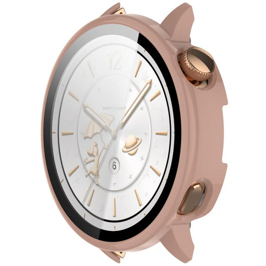 For OnePlus Watch 3 43mm Tempered Film Integrated PC Watch Protective Cover(Pink) by bashfashion