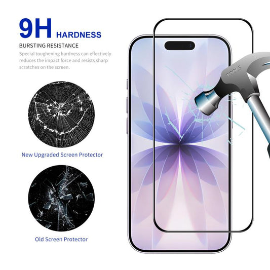 For iPhone 17 10pcs ENKAY Thickened Glue No White Edge High Aluminum-silicon Tempered Glass Film by ENKAY