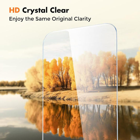 For iPhone 12 Kalebol 10pcs High-Aluminum Semi-Screen Anti-Fingerprint HD Tempered Glass Film by Kalebol