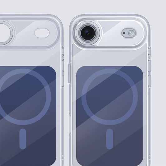 For iPhone Air Kalebol Transparent Magnetic MagSafe Skin Feel Phone Case(Blue) by Kalebol