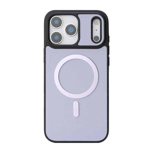 For iPhone 17 Pro Max Kalebol Carbon Fiber MagSafe Phone Case(Purple) by Kalebol