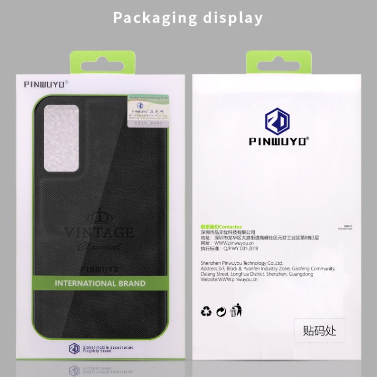 For Huawei P40 PINWUYO Zun Series PC + TPU + Skin Waterproof And Anti-fall All-inclusive Protective Shell(Blue) by PINWUYO