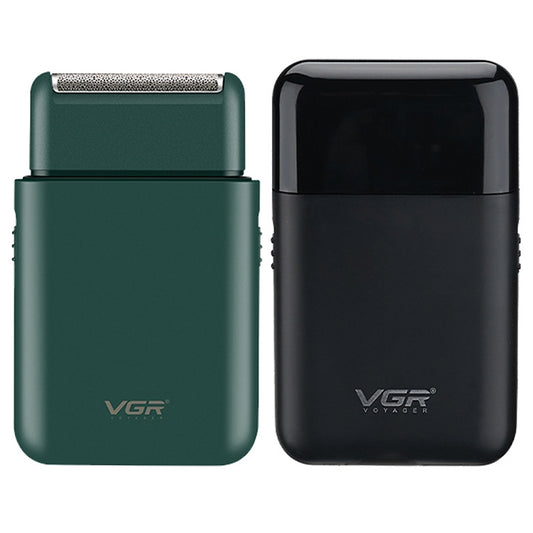 VGR V-390 5W USB Portable Reciprocating Electric Shaver (Green) by VGR
