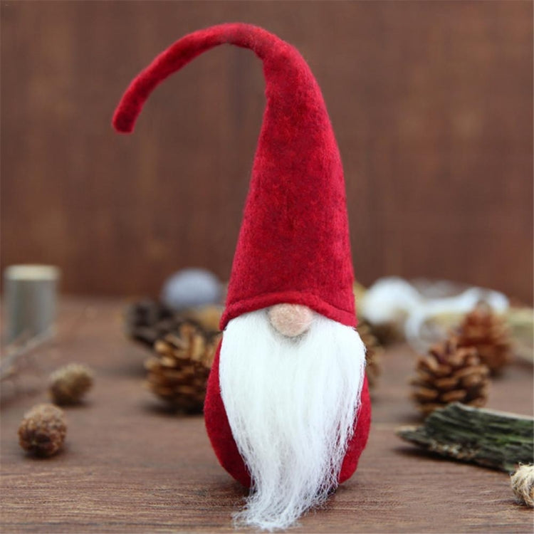 Xmas DIY Decoration Christmas Mini Santa Claus Doll Toy(Grey) by bashfashion