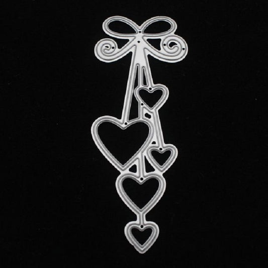 Craft Embossing Die Pendant Heart Carbon Steel Embossing Knife Die by bashfashion