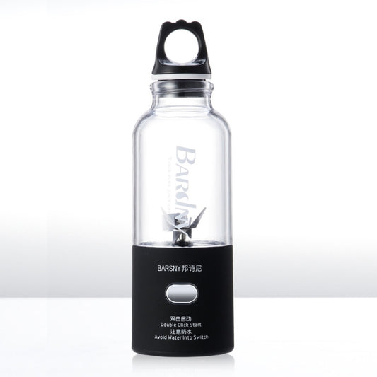 Multifunctional Juicer Rotatory Extractor Cup Portable USB Charge Juicer Blender with 6 Blades(Black) by bashfashion