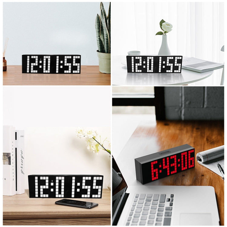 Digital Electronic Alarm Clock Creative LED Desk Clock US Plug, Style:4 Digits 7 Segments(Blue Light) by bashfashion