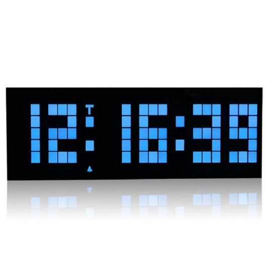 Digital Electronic Alarm Clock Creative LED Desk Clock US Plug, Style:6 Digits 5 Segments(Blue Light) by bashfashion