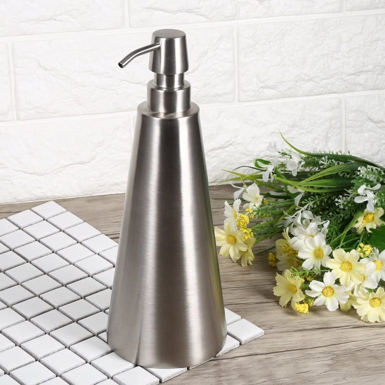 800ml Stainless Steel Soap Dispenser Cone Hand Sanitizer Bottle by bashfashion
