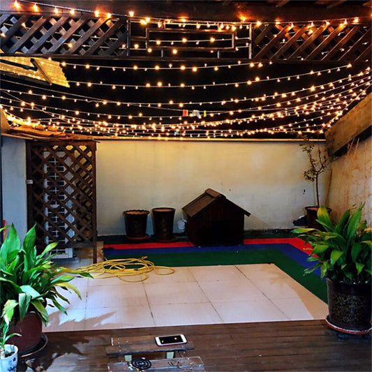 50M LED String Lights Christmas New Year Garland Decoration for Street Room House Garden Outdoor Use DIY Decor, CN Plug, Wattage:50M 400LEDS(Multicolor) by bashfashion